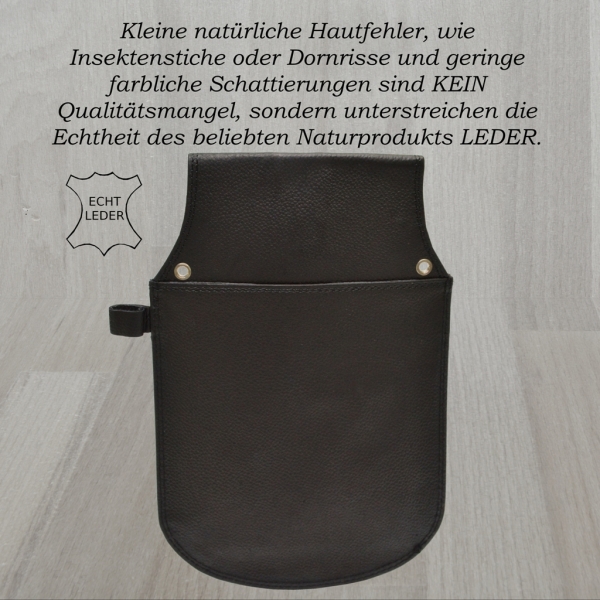 flevado Leder Gastronomie Kellner Halfter Tasche Colt Wild Tribes Only (Nappa Leder schwarz)
